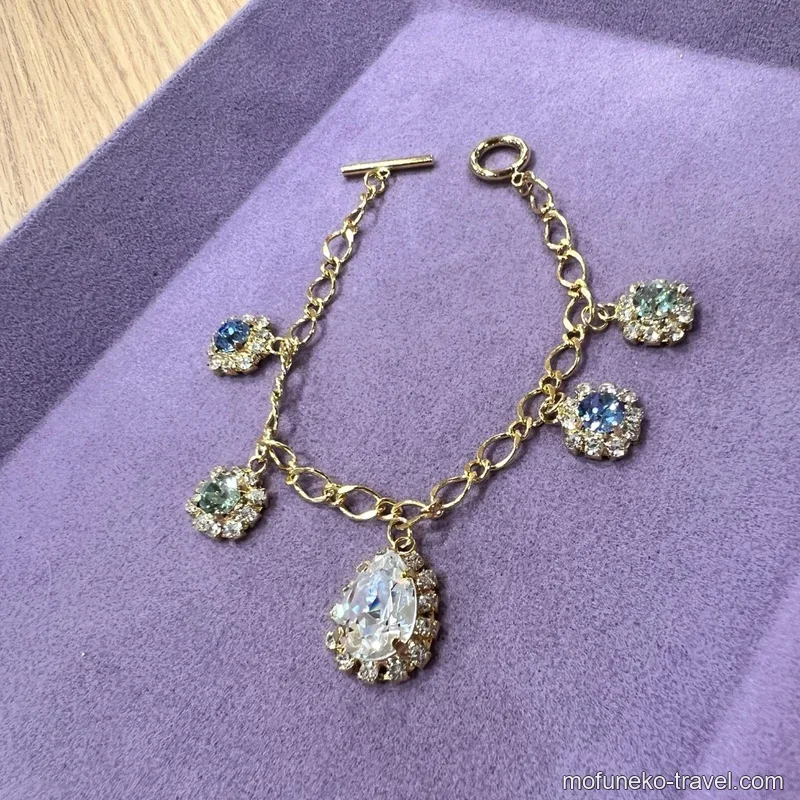 もふねこが作ったキラキラのオリジナルブレスレット