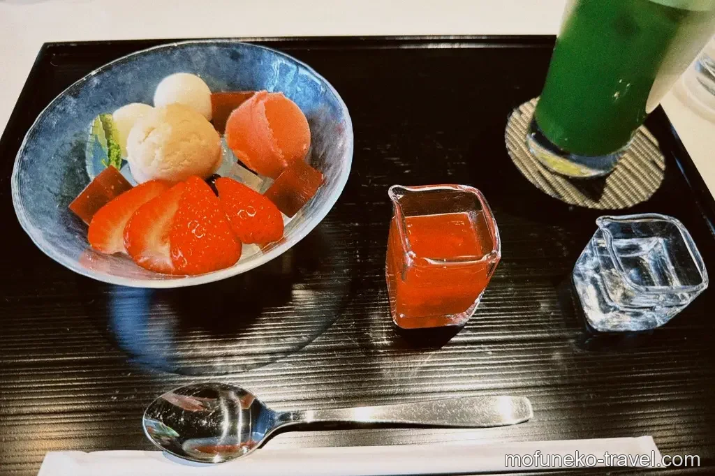 いちごあんみつ全体