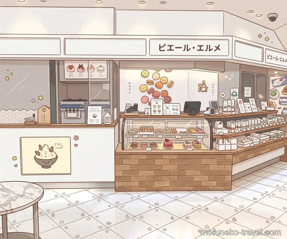 Made in ピエール・エルメ 羽田空港の店舗イラスト