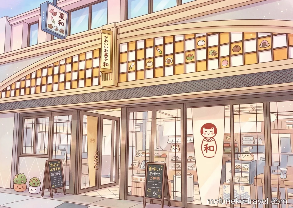 舟和本店のレトロで可愛いイラスト