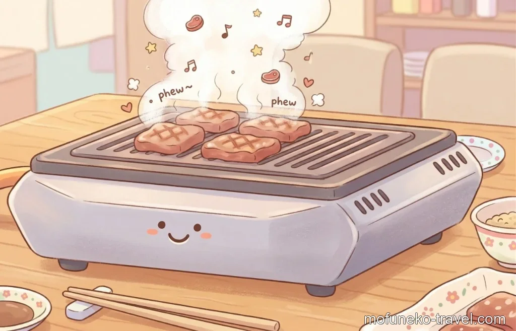 美味しそうに焼けるお肉