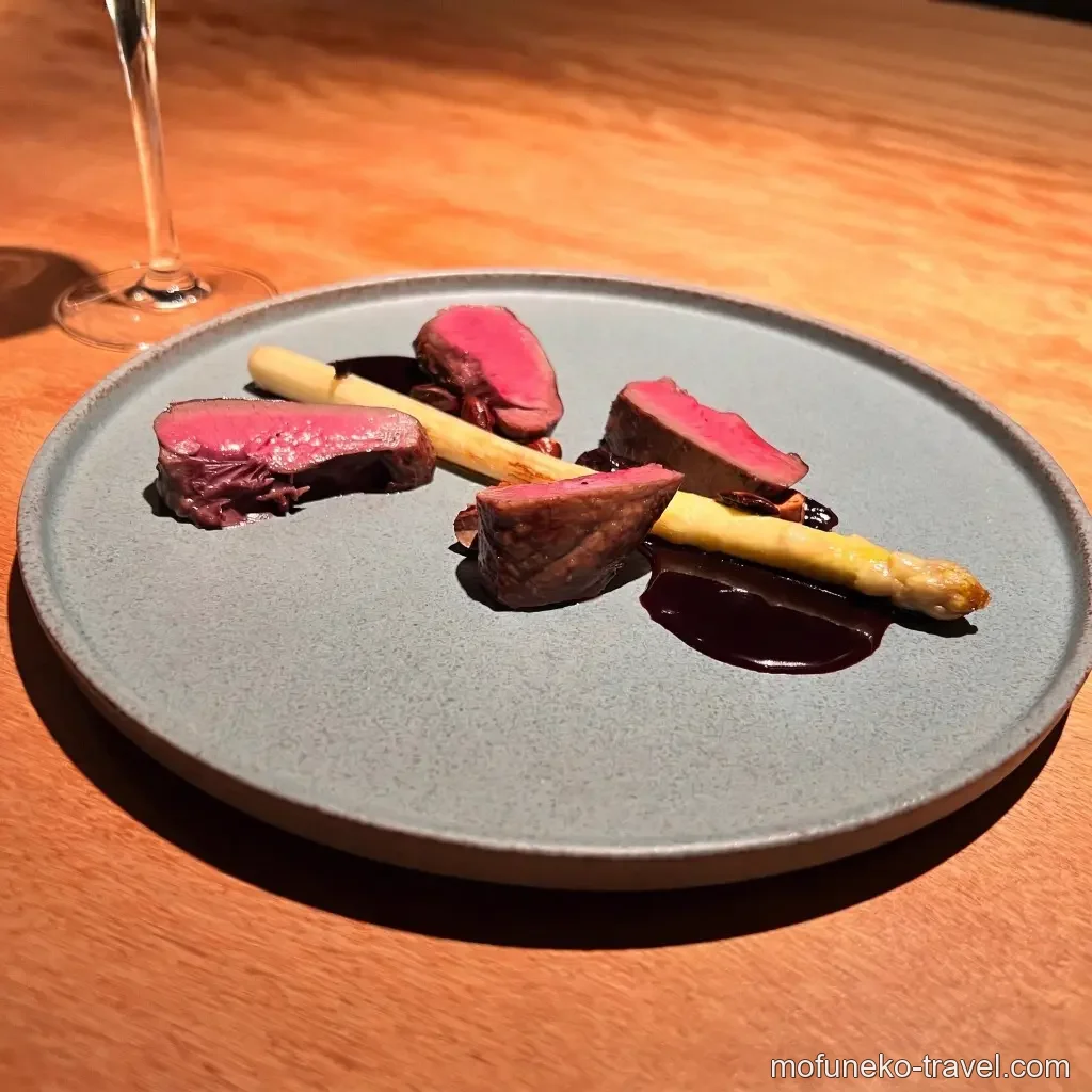 仔羊とホワイトアスパラのロースト