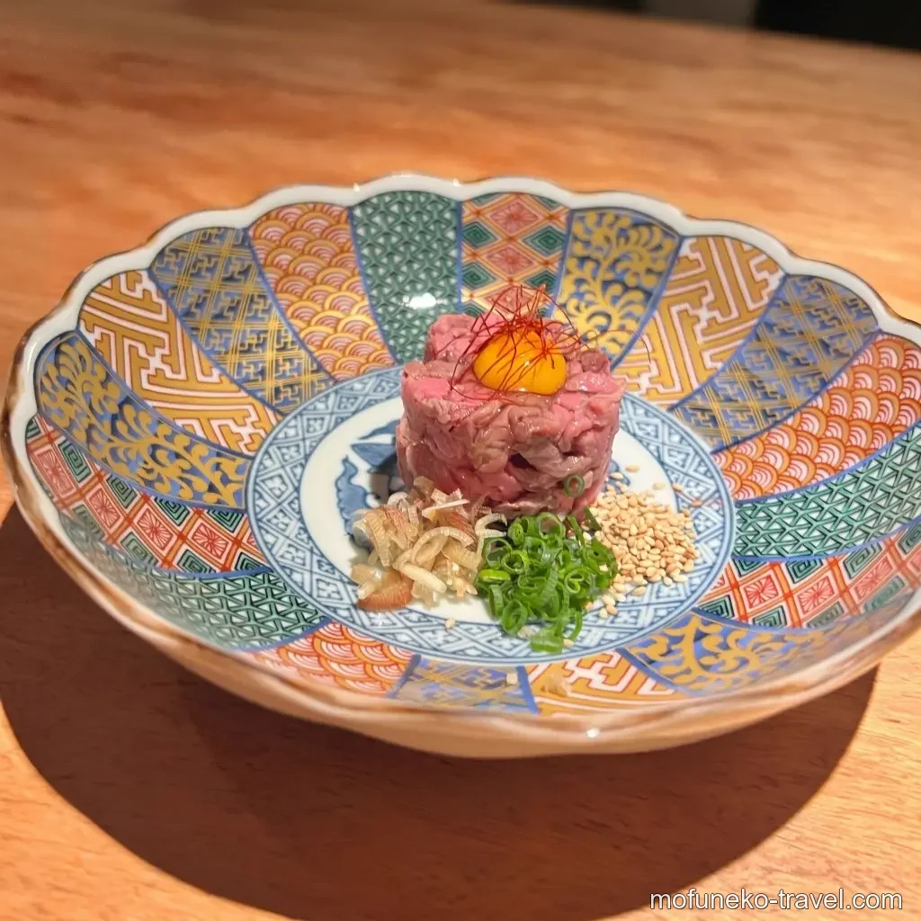 仔羊肉のユッケ