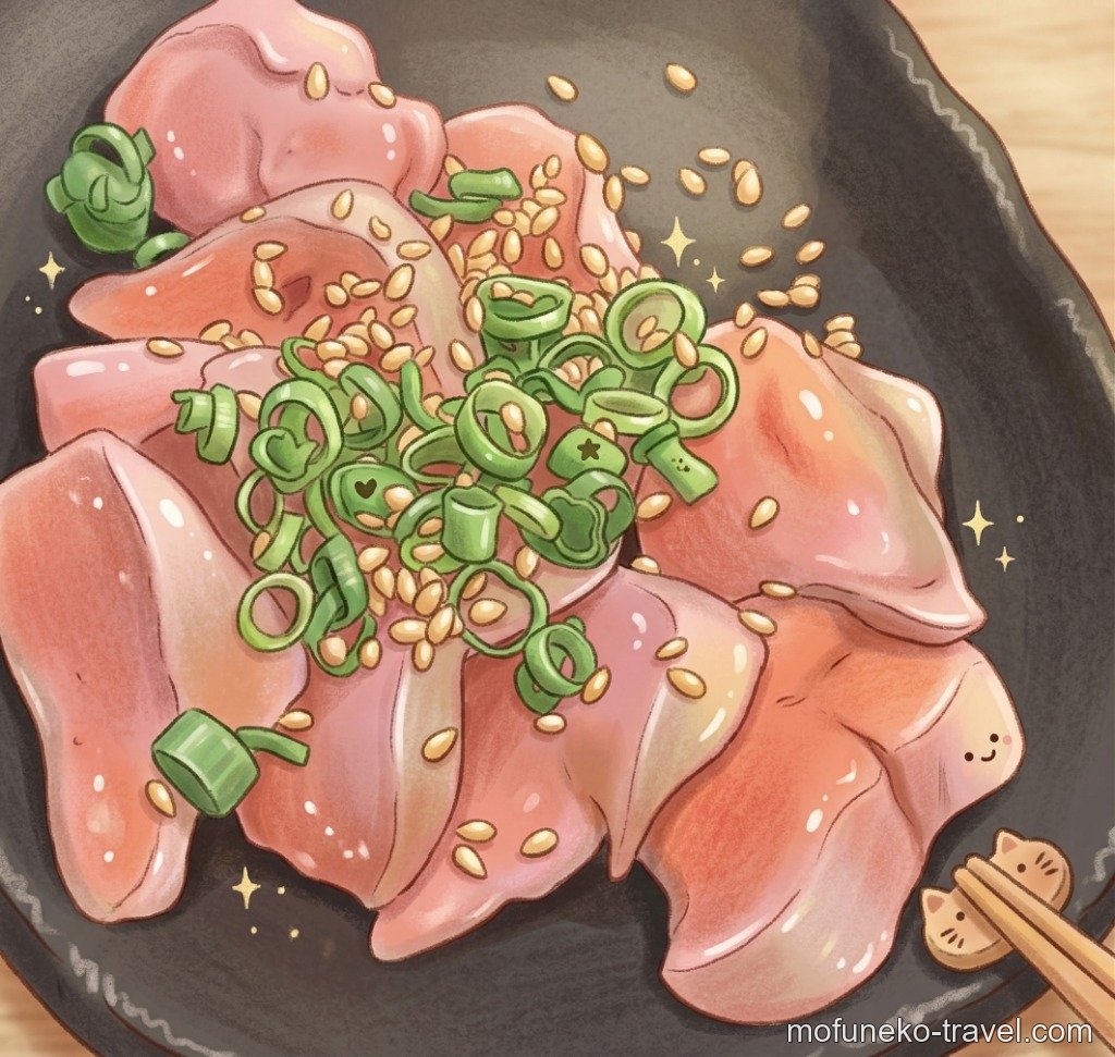 とろける美味しさの炭焼きレバ塩ゴマねぎ