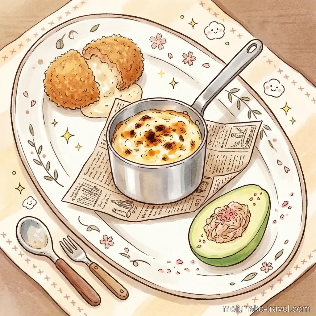 もふねこが選んだ3種のデリのイラスト